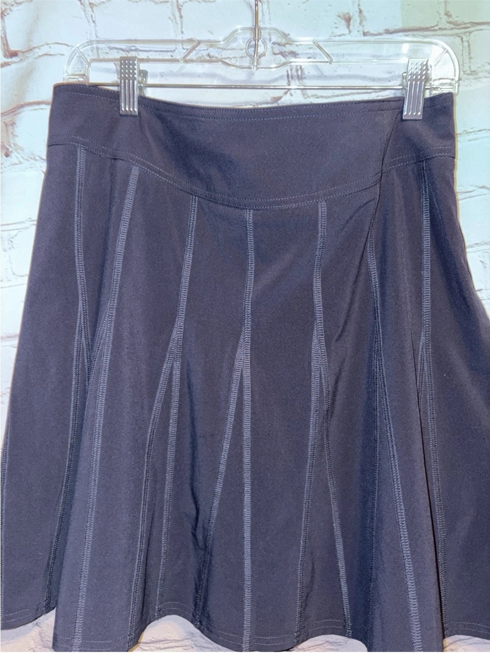 Athleta Wear About Skort Skirt With Shorts Navy Blue Athletic Sz 12 Travel - Picture 2 of 9